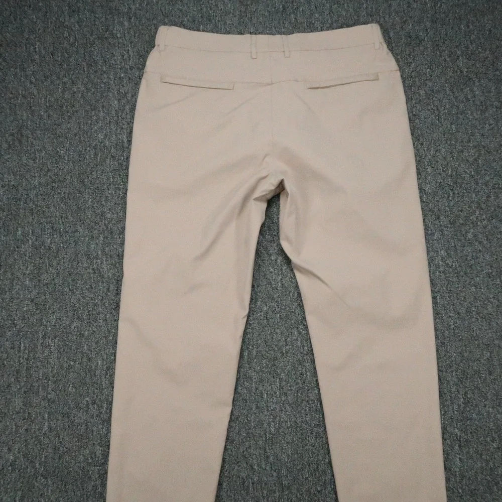 Jack Archer Pants Men 35x32 Oat Khaki Jetsetter Chino Straight Zip Pocket Travel
